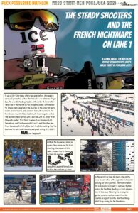 Pokljuka Mass Start Men in Comic form
